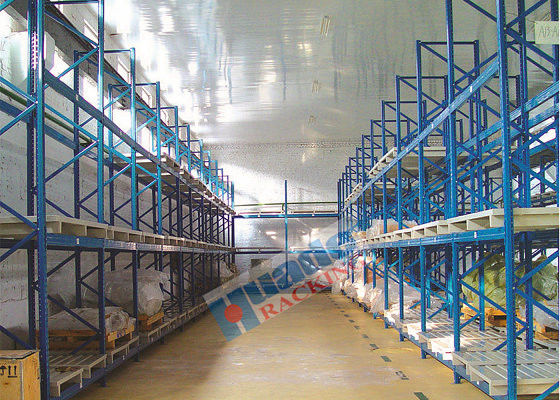 Niebieski, regulowany regał paletowy 1000 kg Regał magazynowy i półka